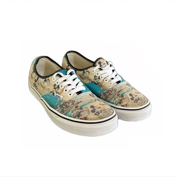Vans Disney Authentic Mickey Mouse Aloha Sneakers Limited Edition Men 7 Women8.5 - Picture 1 of 9
